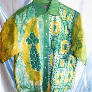 Dye Button Down Shirt